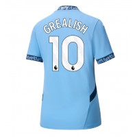 Camisa de time de futebol Manchester City Jack Grealish #10 Replicas 1º Equipamento Feminina 2024-25 Manga Curta